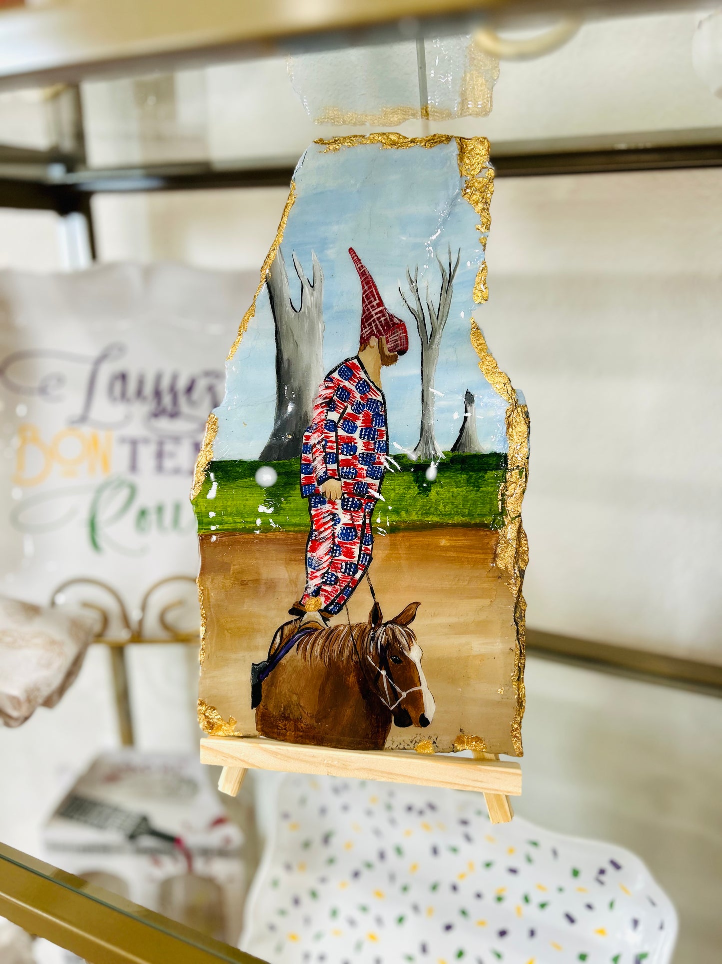 Cajun Horse Rider- Kathryn Lancos Art