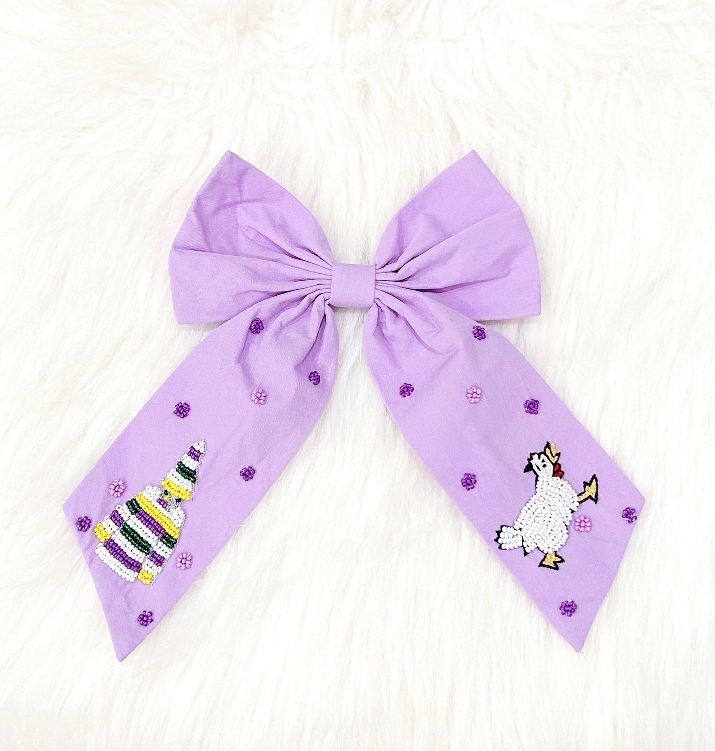 Lavender Chicken Chaser Bow