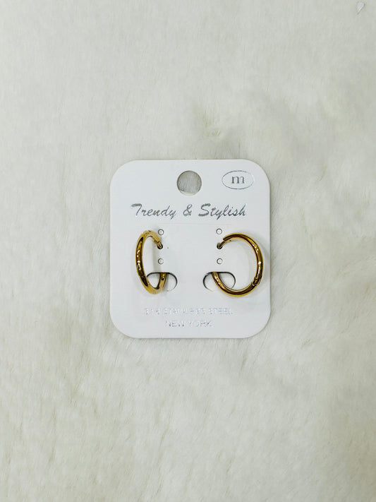 Blair Gold Basic Huggie Hoop Earrings