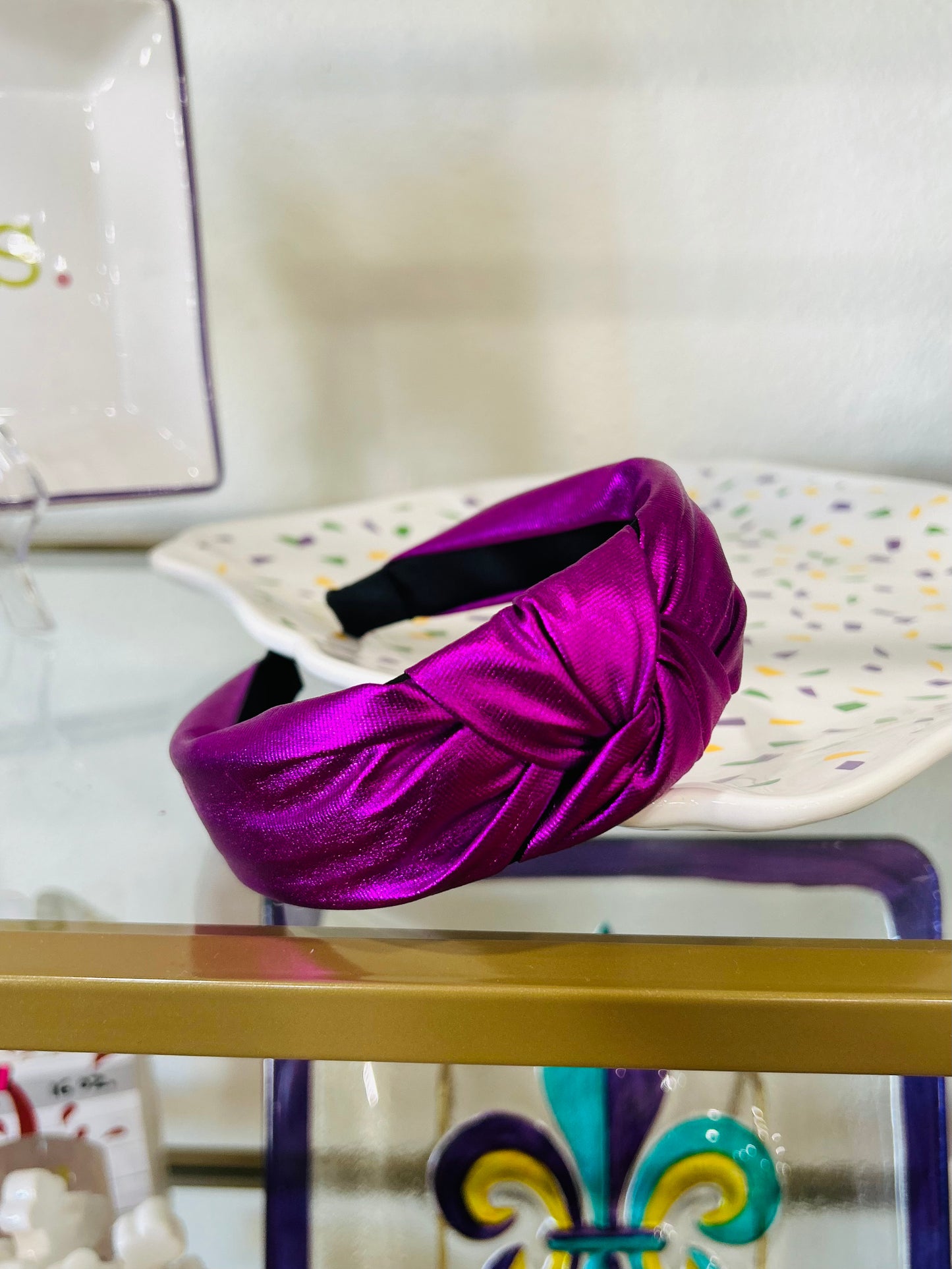 Purple Metallic Headband