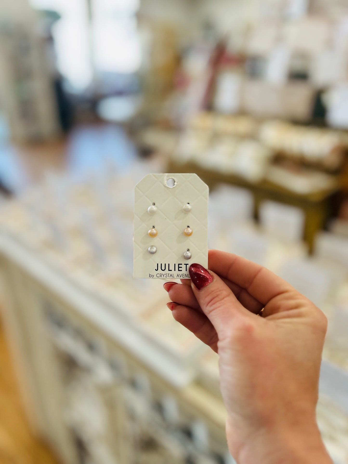 Juliet Three Pearl Stud Earring Bundle