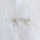 Pearl/Rope Bow Earrings