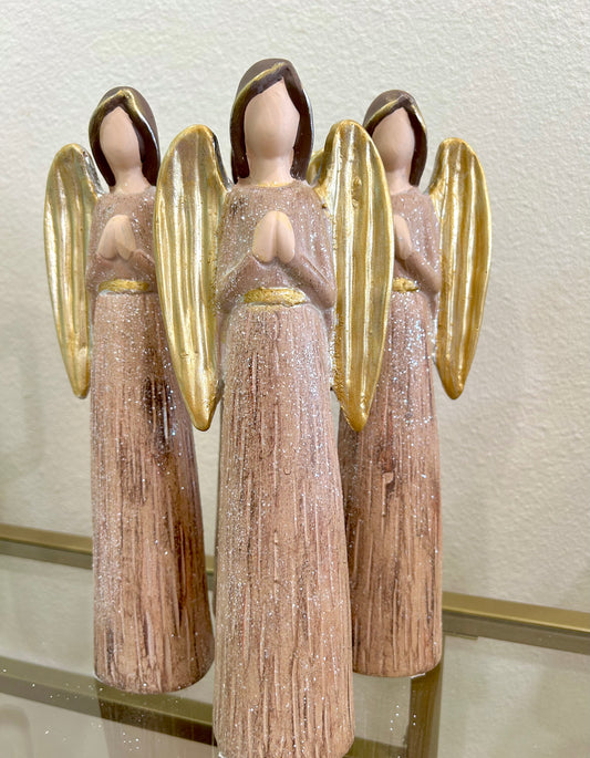 Gold Ceramic Angelica 11in