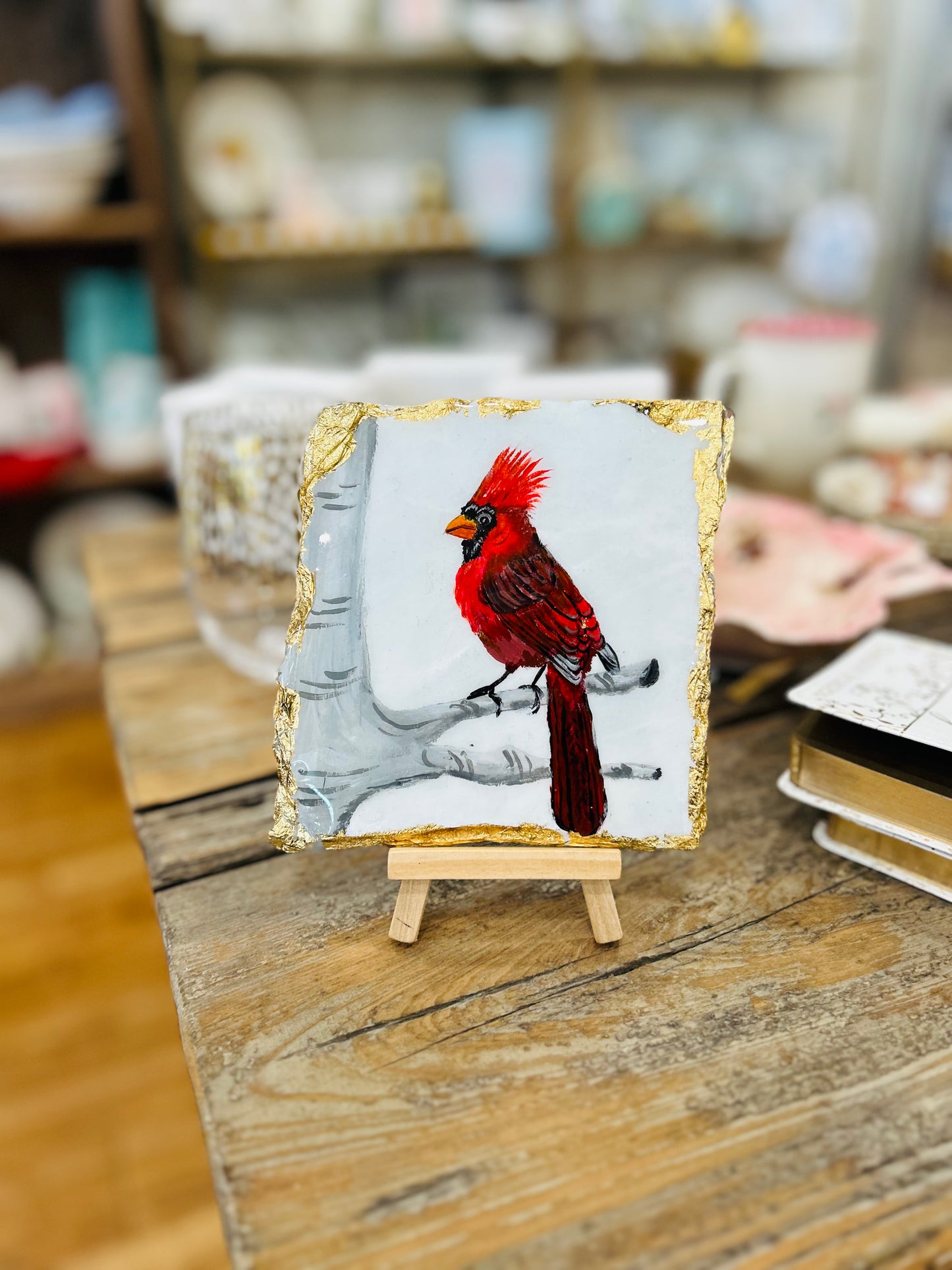 Male Cardinal- Kathryn Lanclos Art