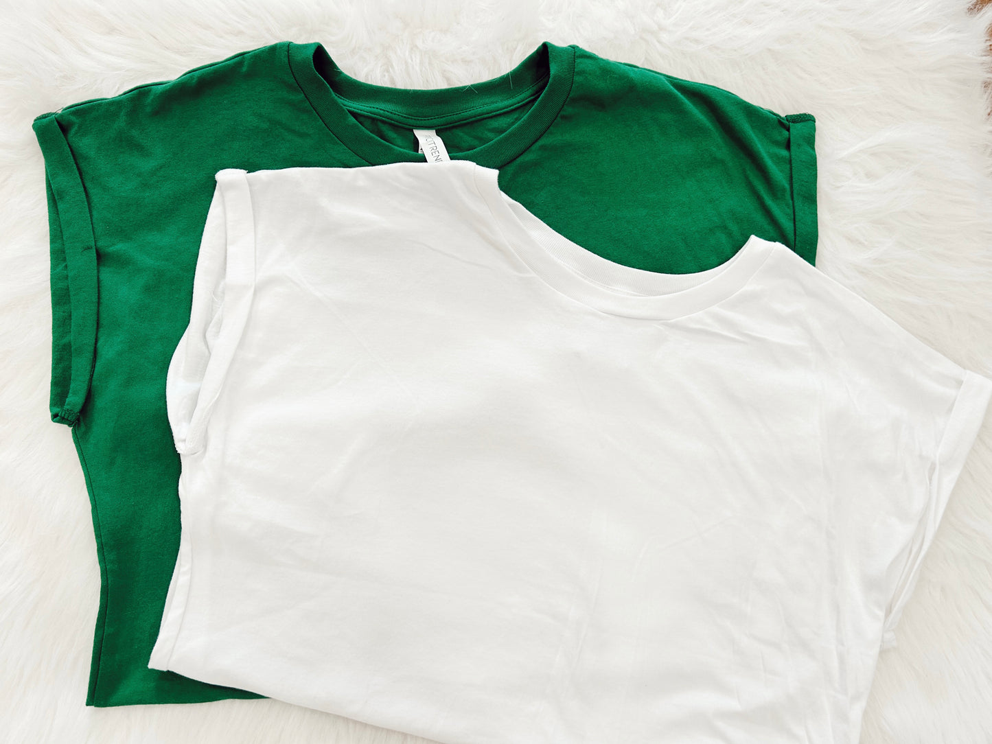 Rolled Sleeve Basic Tee