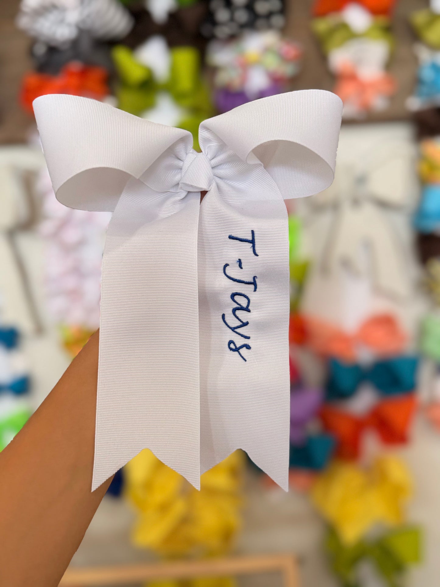 T-Jay Monogrammed Bow