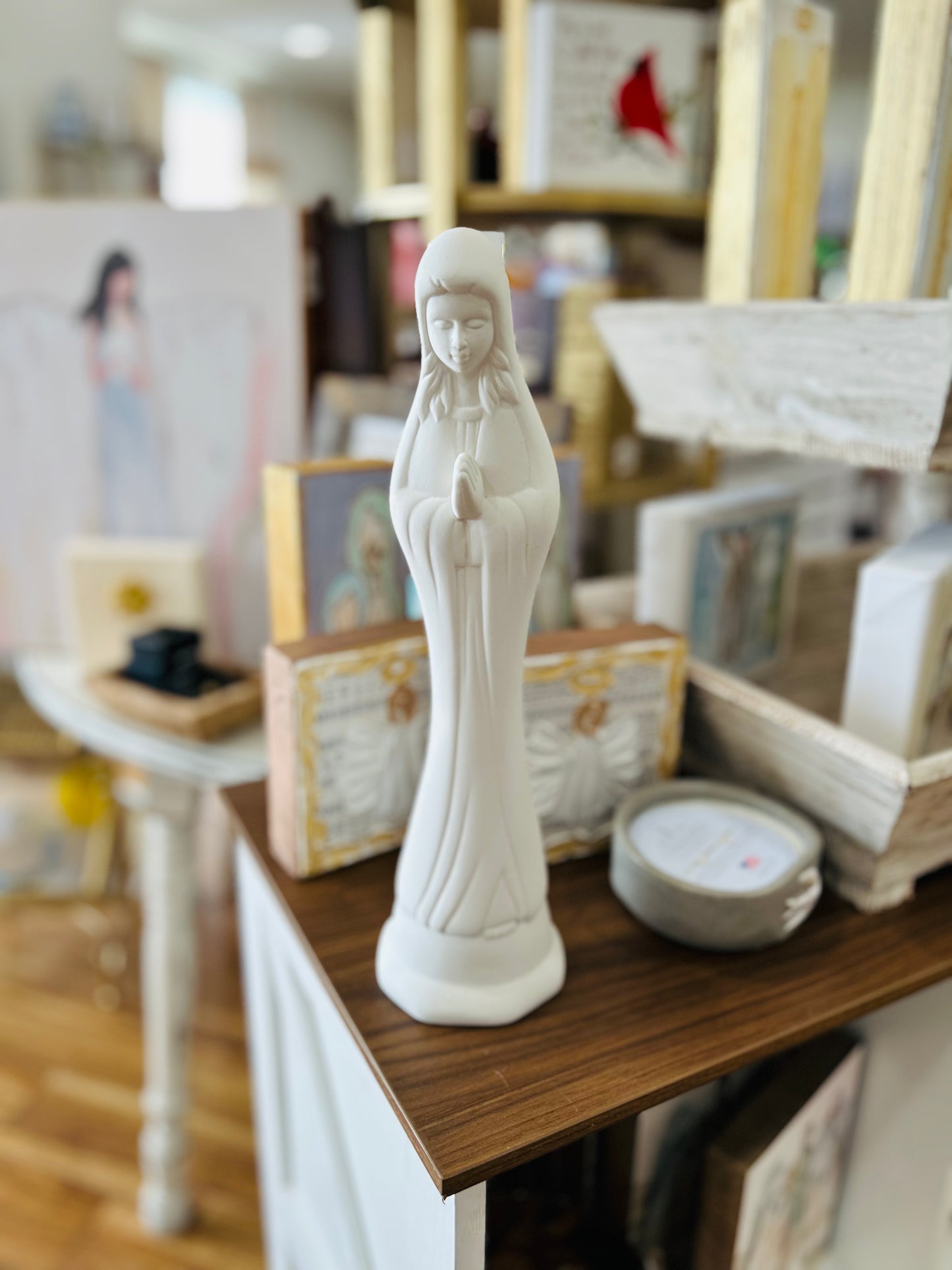 14" Mary Bisque Bud Vase