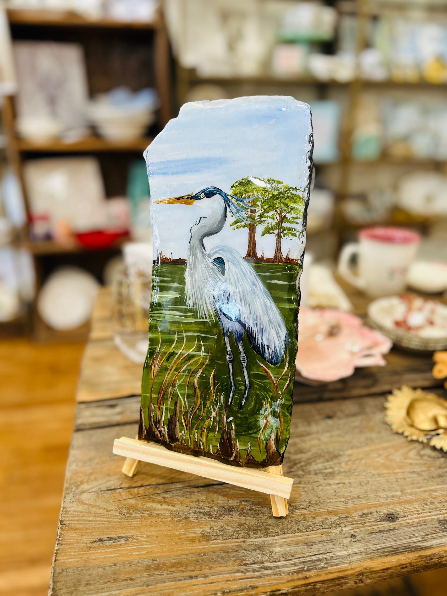 Blue Heron- Kathryn Lanclos Art