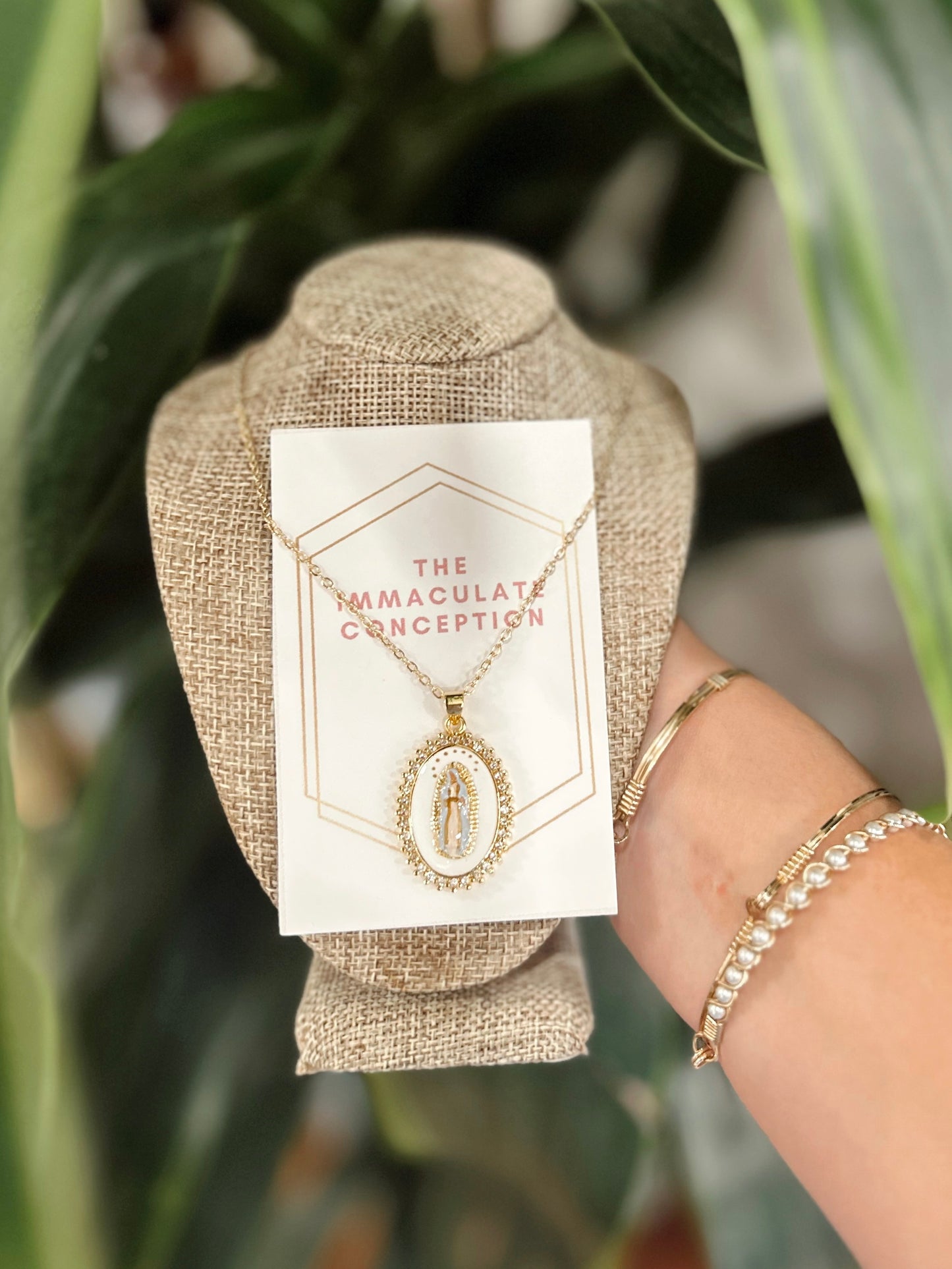 Harleigh Leonards Immaculate Conception Necklace