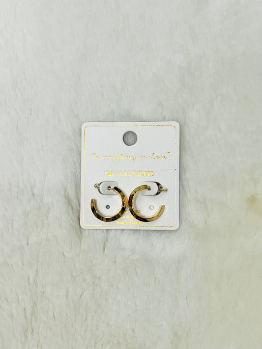 Addison Gold Huggie Hoop Earrings