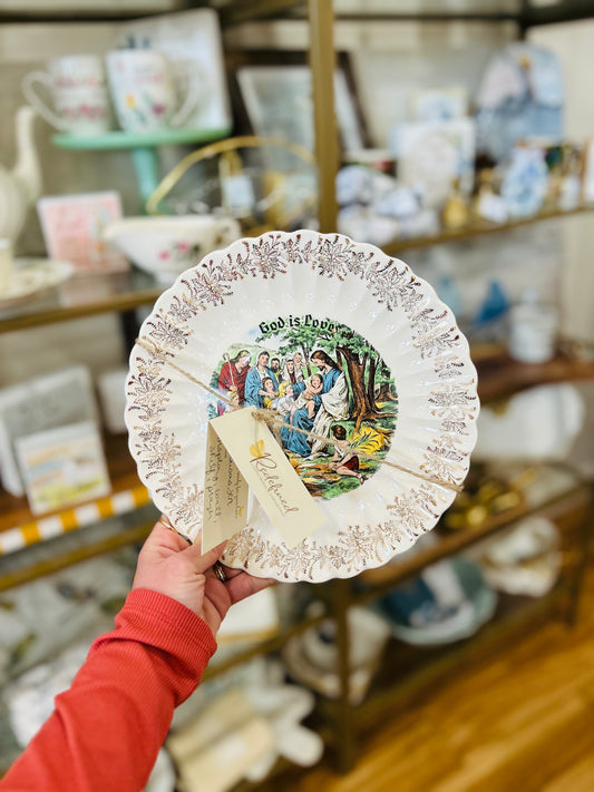 Golden Love Devotional Plate