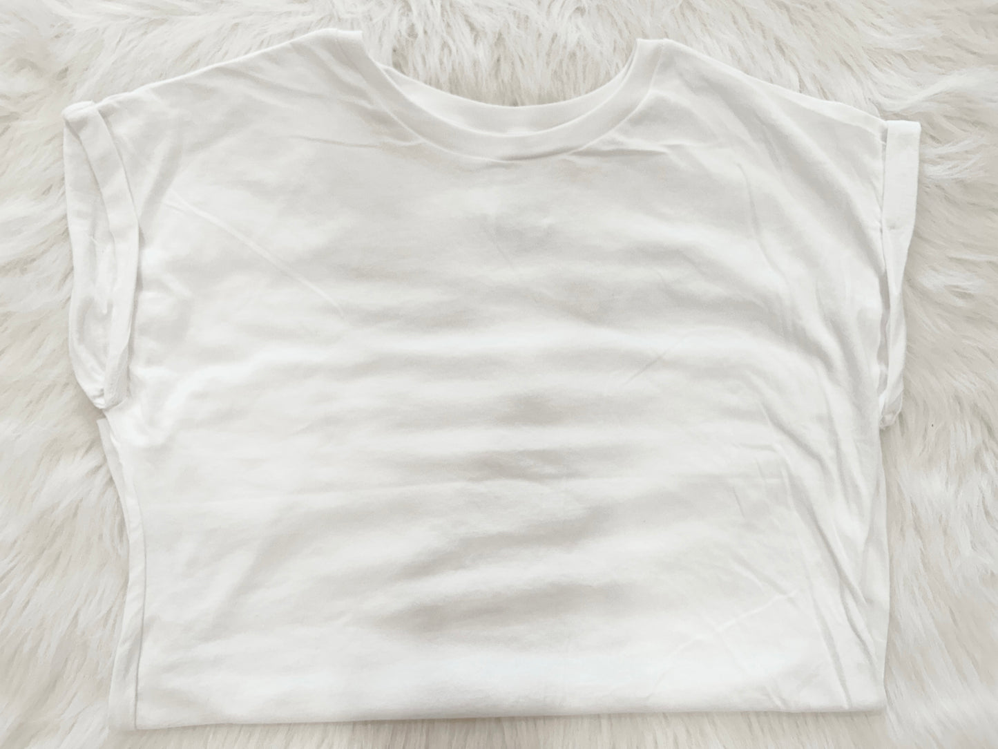 Rolled Sleeve Basic Tee