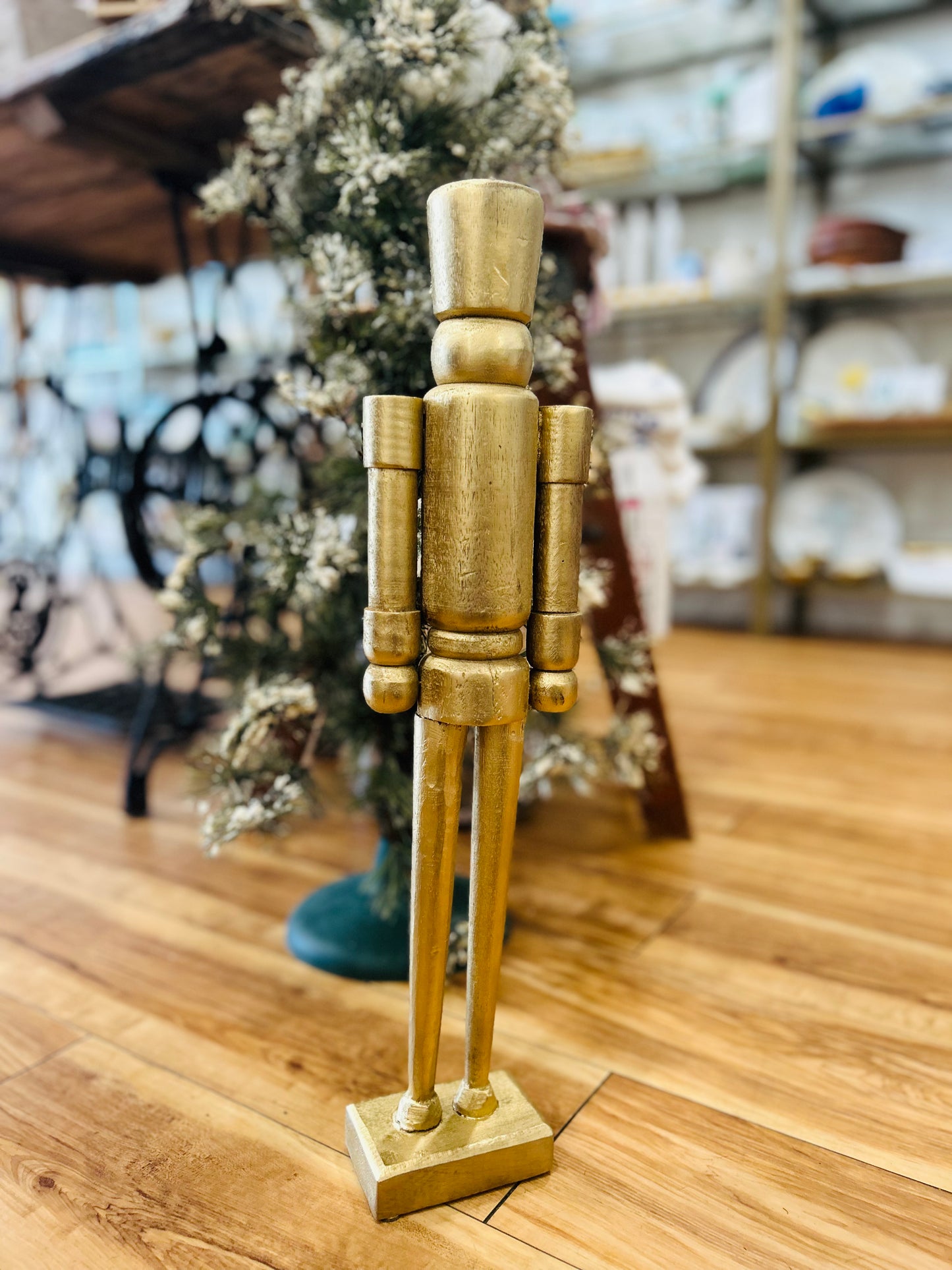 20" Gold Wooden Nutcracker