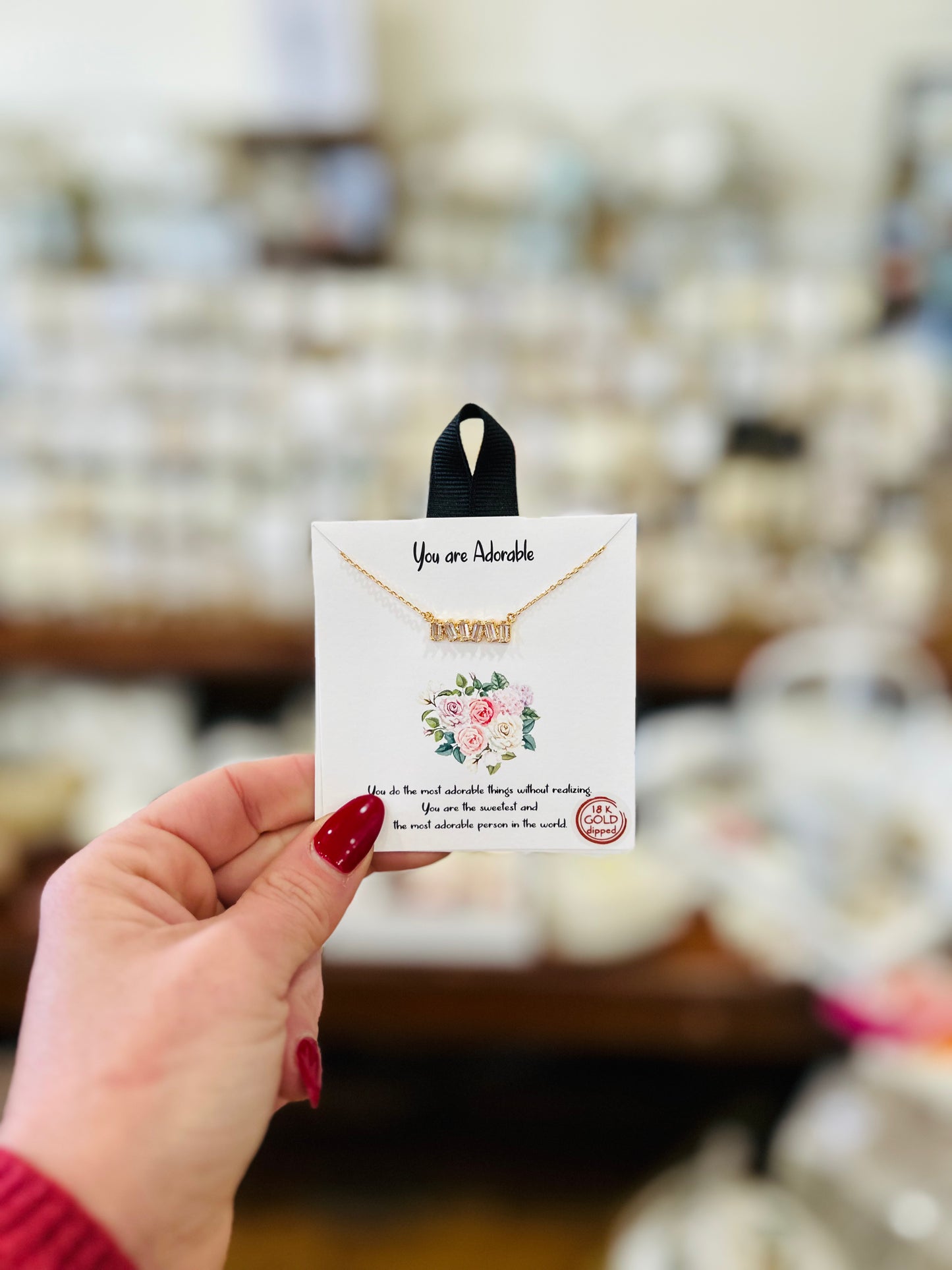 You Are Adorable Necklace- Gold