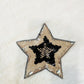 Patch- Gold and Black Sequin Star