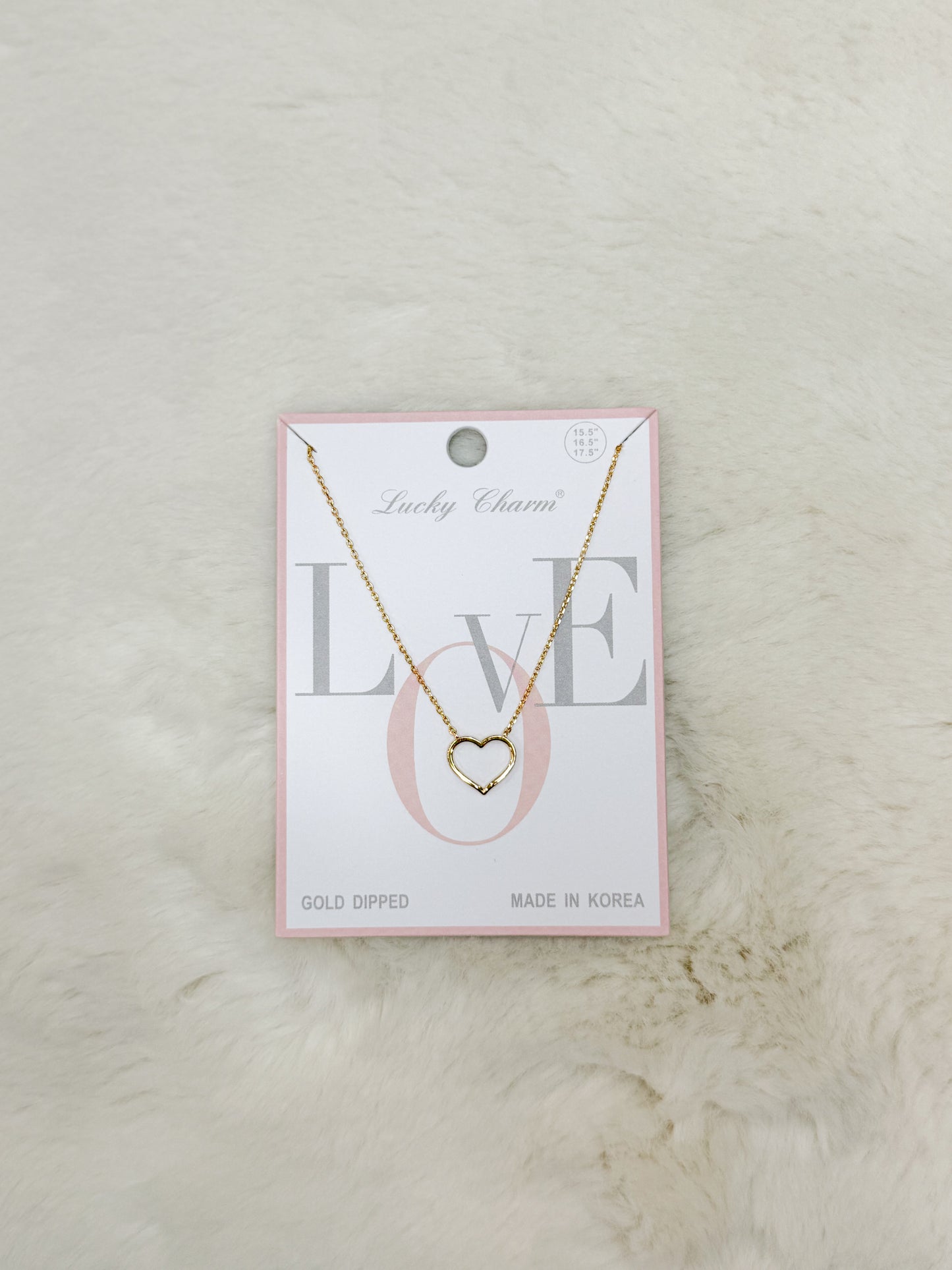Lucky Charm Love Heart Necklace