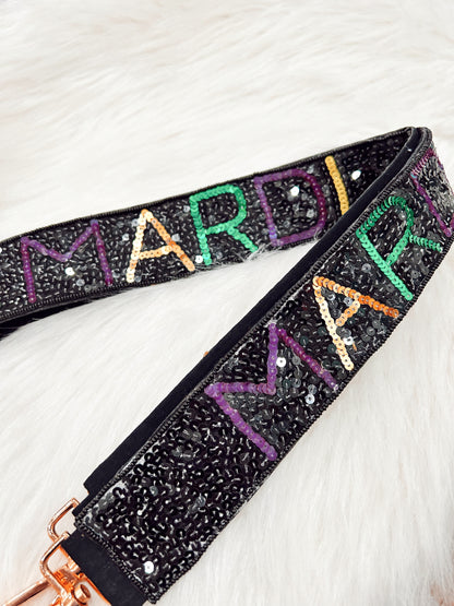 Mardi Gras Sequin Purse Strap