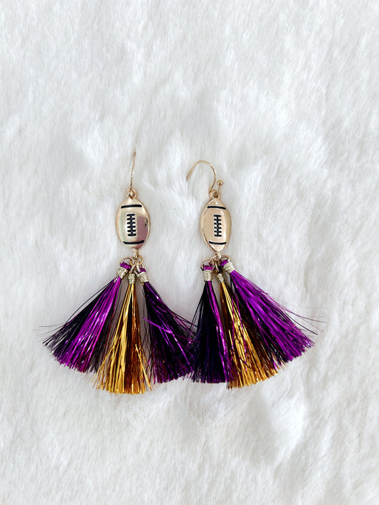 LSU Football Dangle Earrings