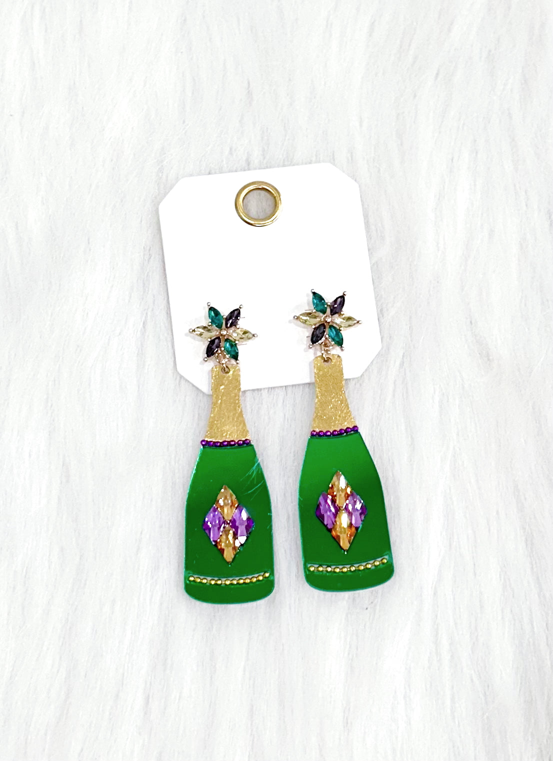 Mardi Party Bottle Earrings