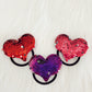 Sequin Heart Ponytail