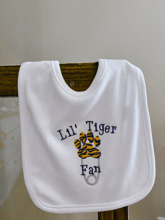 Lil Tiger Fan Baby Bib