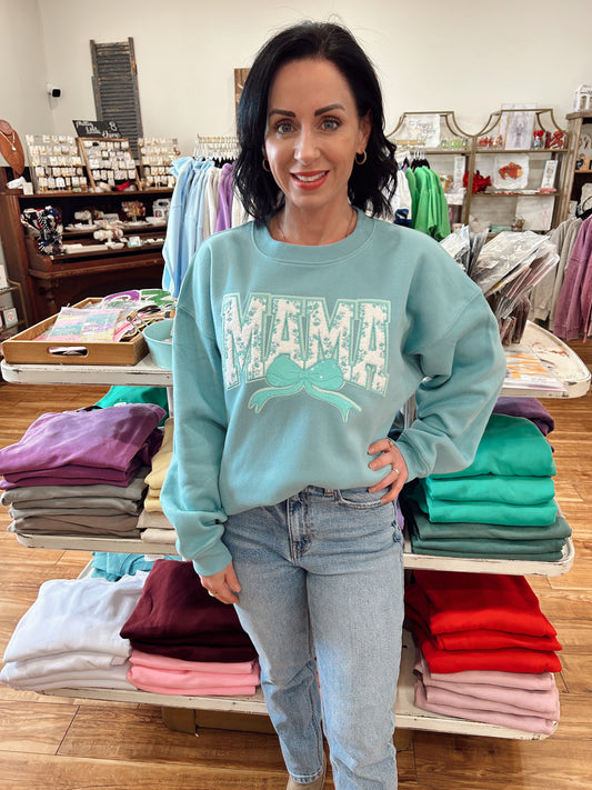 Sample- Teal Mama Sweatshirt