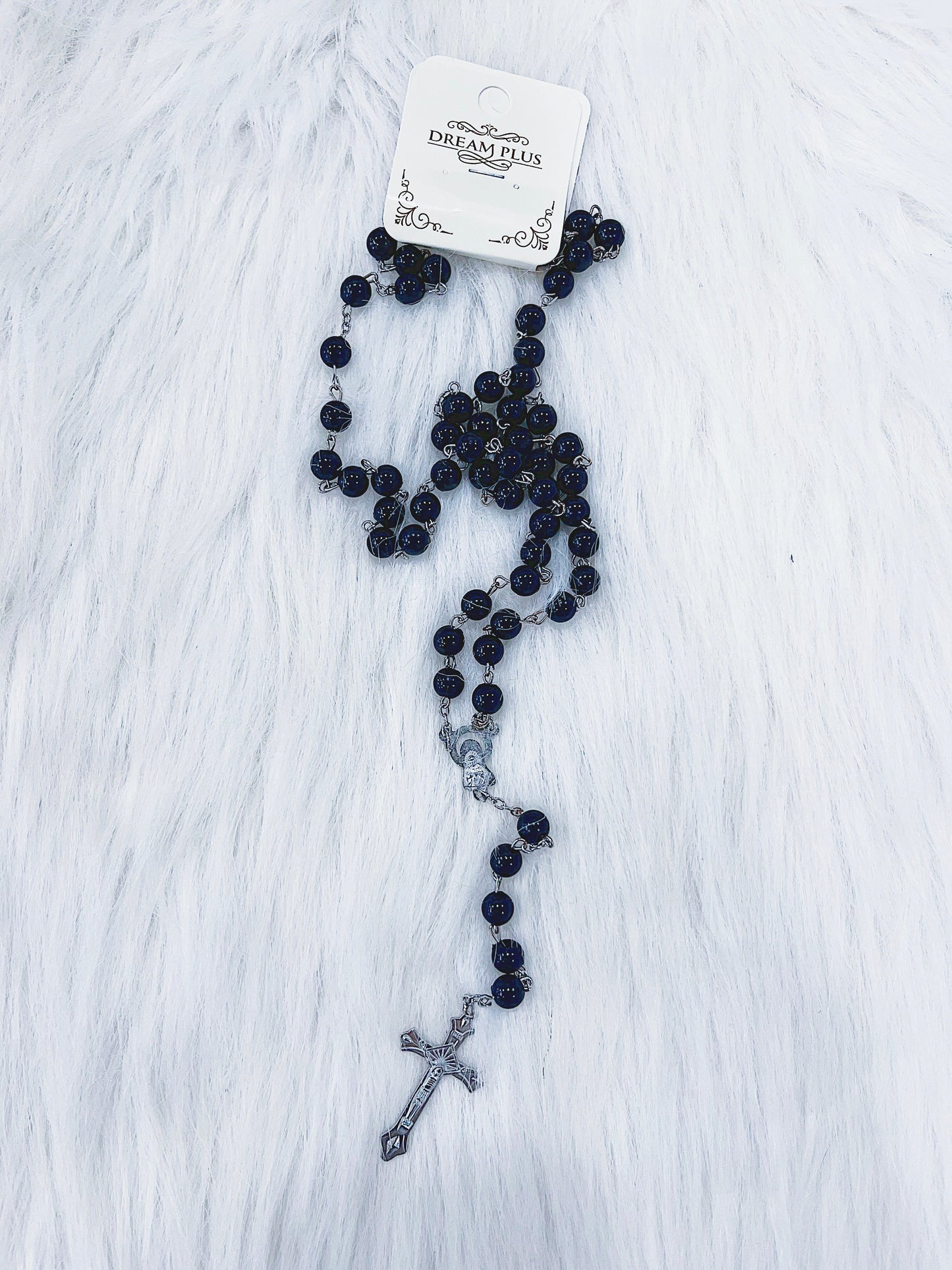 Pearl Color Beaded Rosary