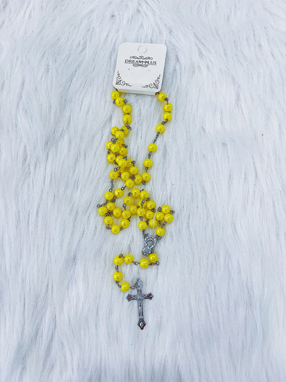 Pearl Color Beaded Rosary