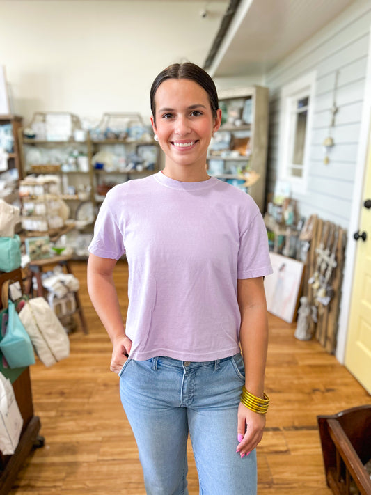 Light Lavender Boxy T-Shirt Comfort Colors
