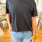 Black Boxy T-Shirt Comfort Colors