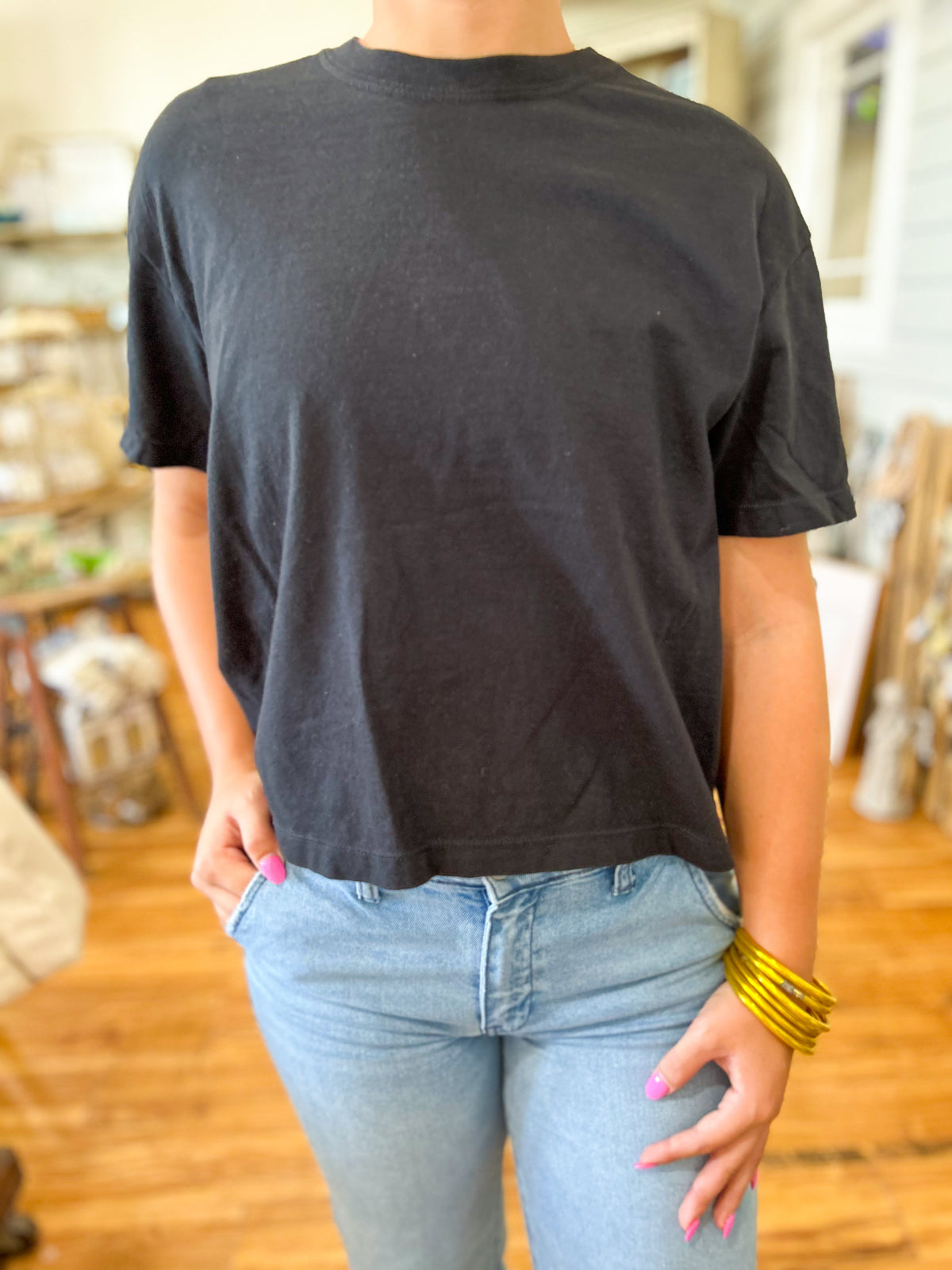 Black Boxy T-Shirt Comfort Colors