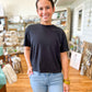 Black Boxy T-Shirt Comfort Colors