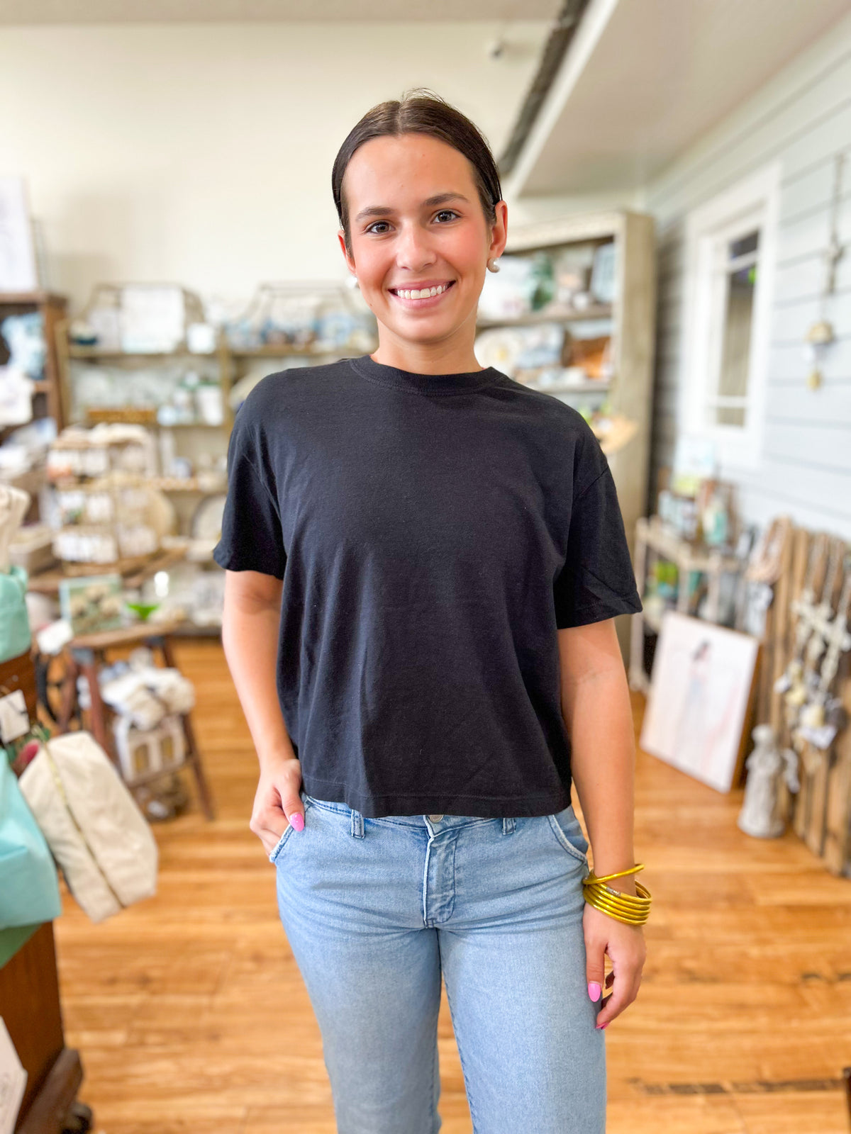 Black Boxy T-Shirt Comfort Colors