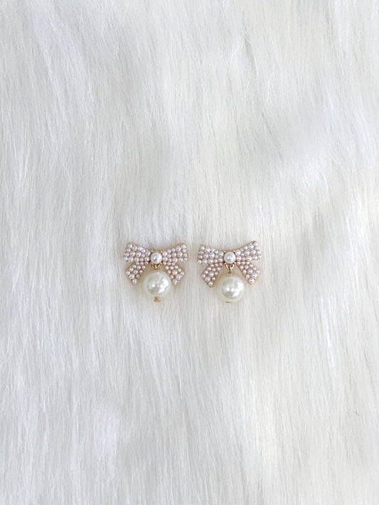 Maria Rose Pearl Bows