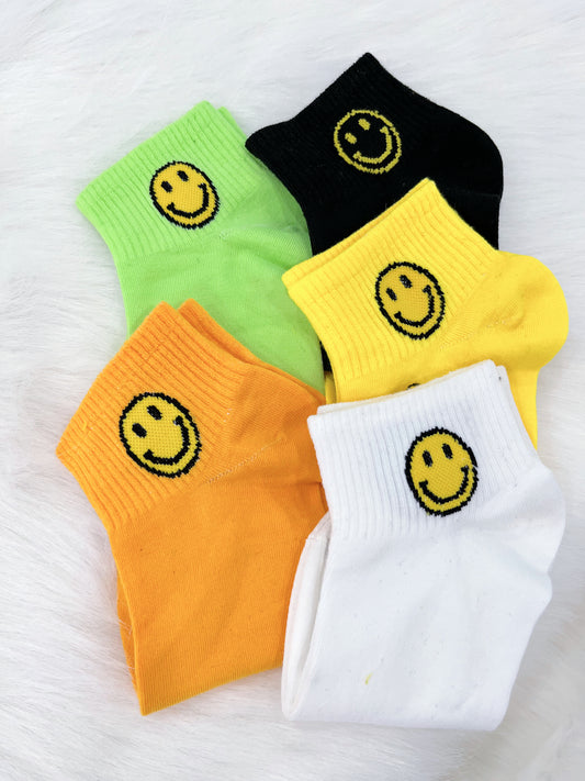 Girls Smiley Socks