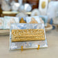 Gold/Blue Gathered in His Name- Last Super on 5x7 Canvas