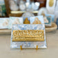 Gold/Blue Gathered in His Name- Last Super on 5x7 Canvas