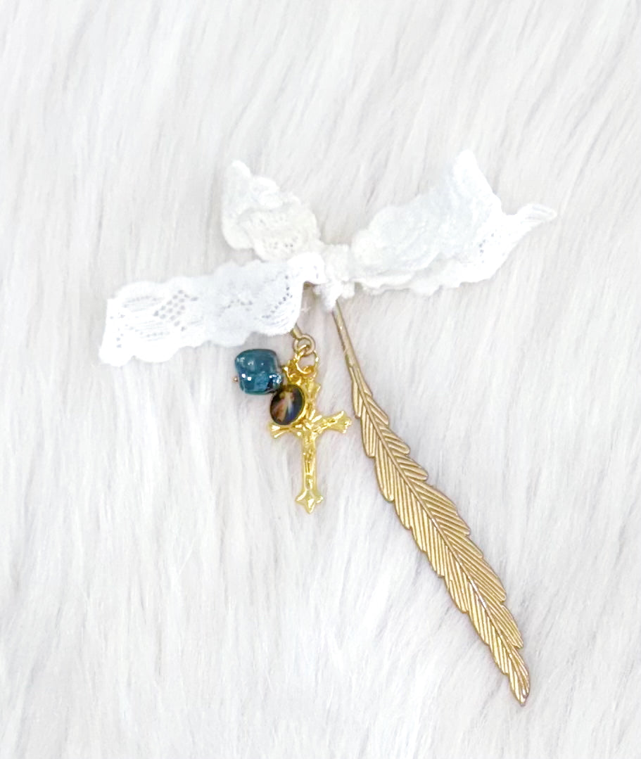 Feather Ribbon Bookmark