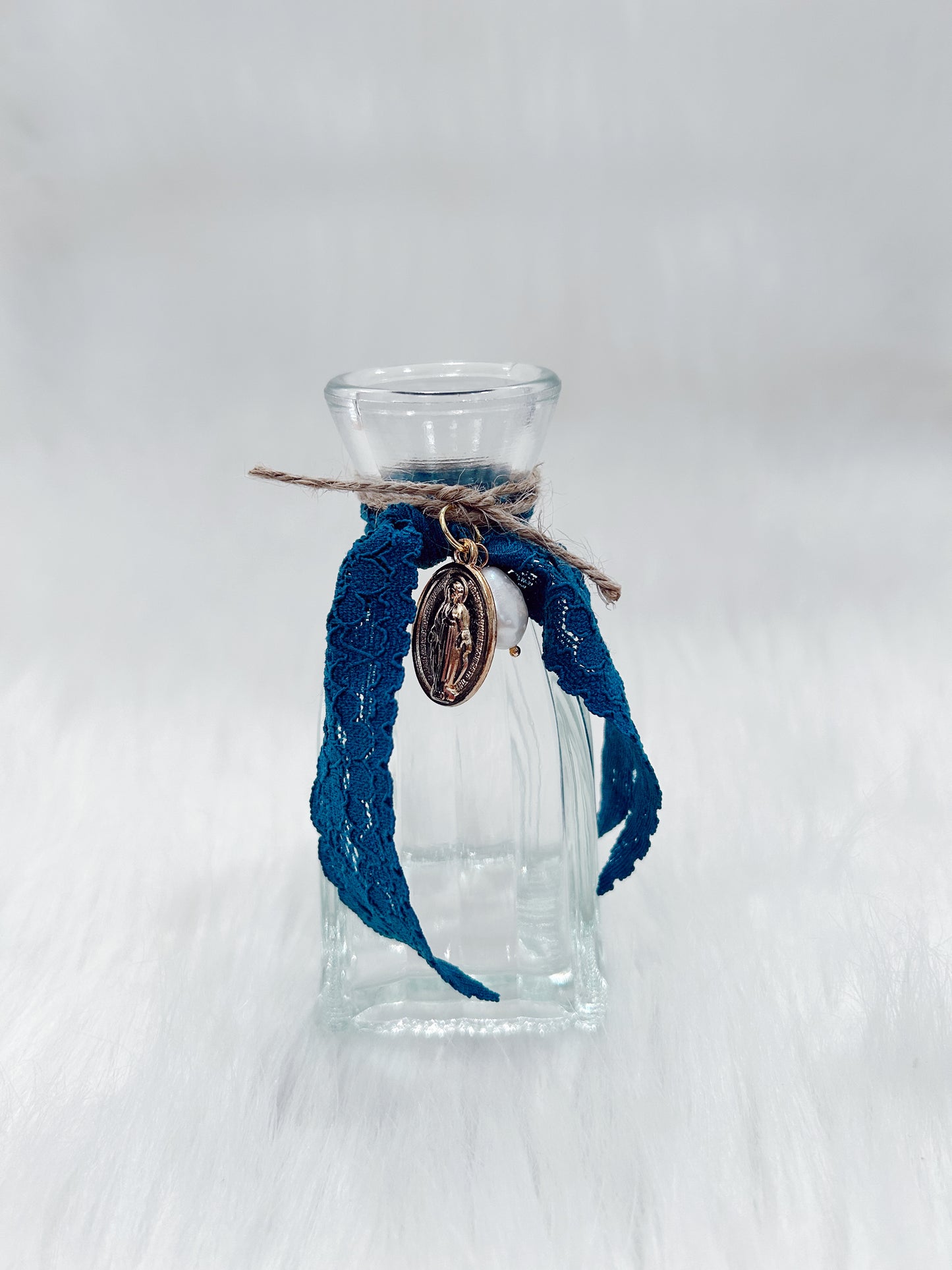 Blue Lace Crystal Bud Vase