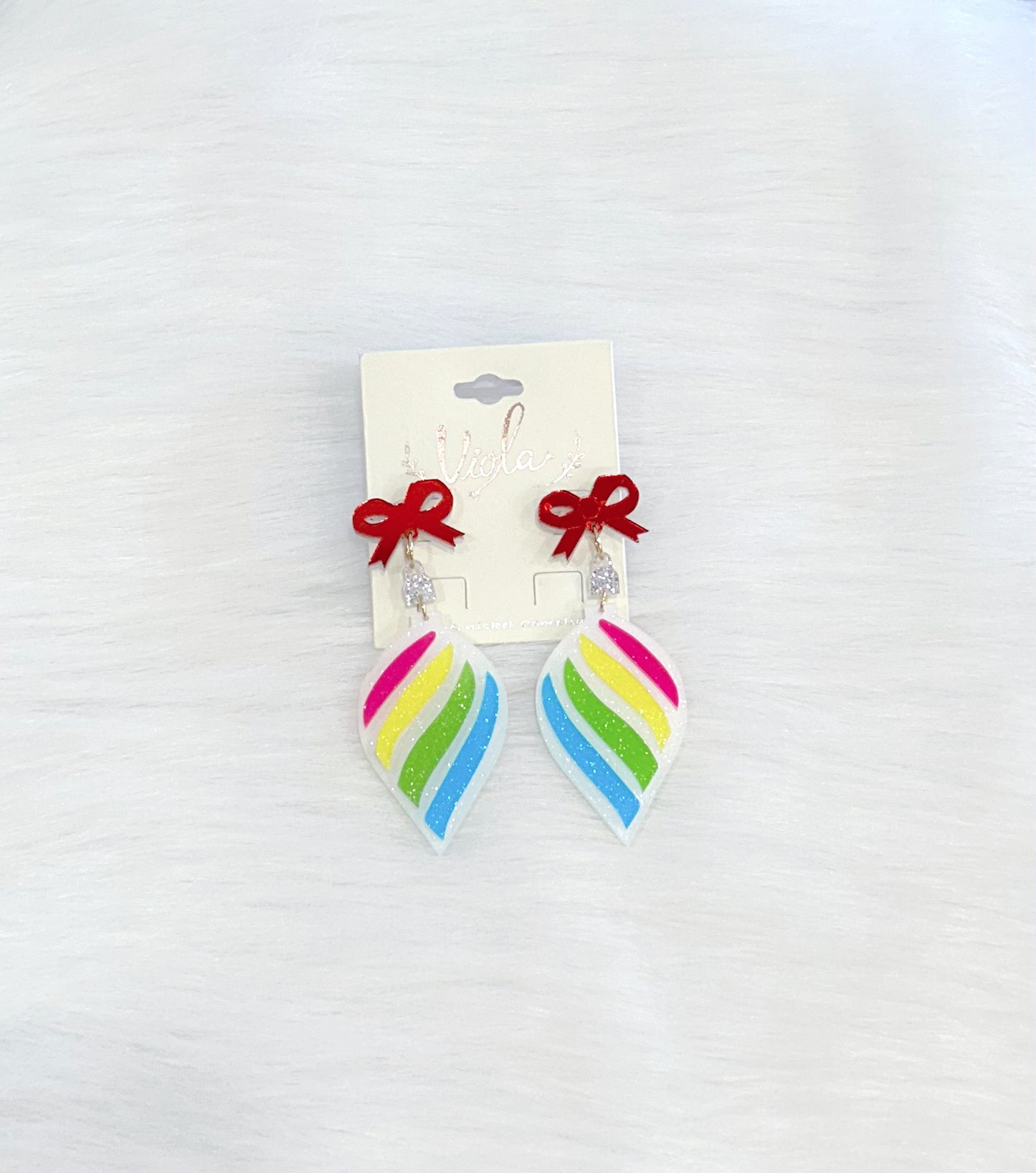 Christmas Light Bulb Earrings