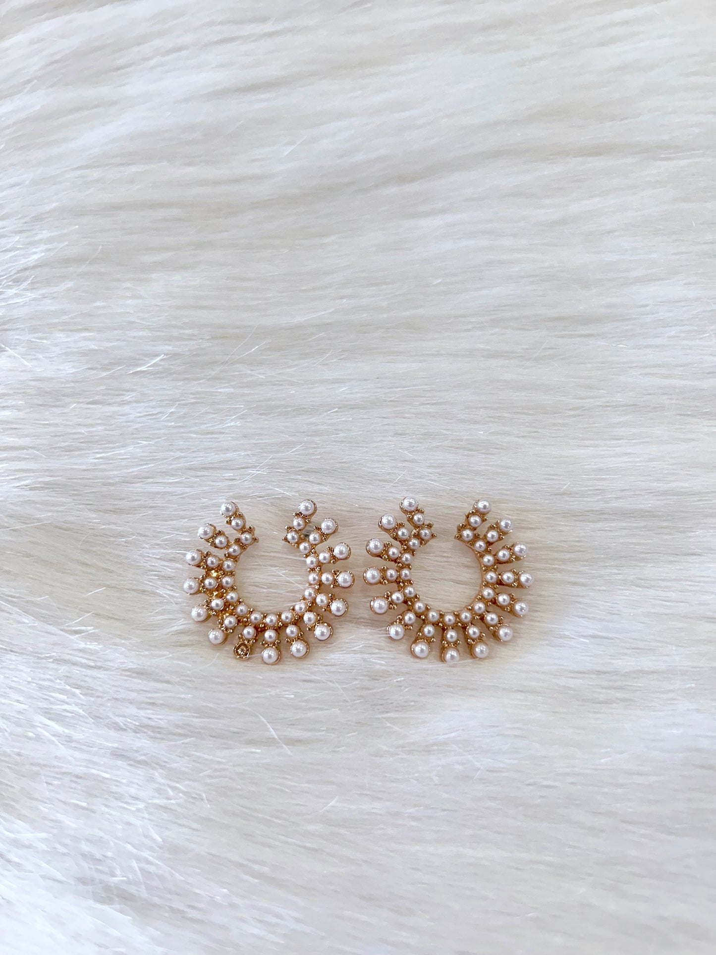 Tiffany Pearl Hoops