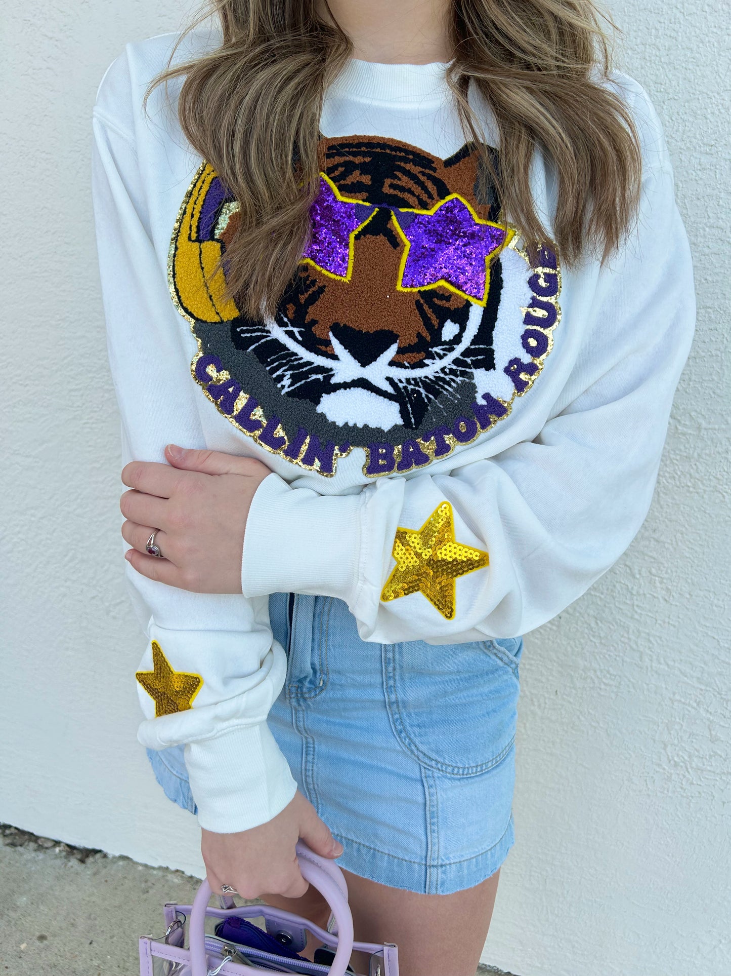 Star Sleeve Callin' Baton Rouge Sweatshirt