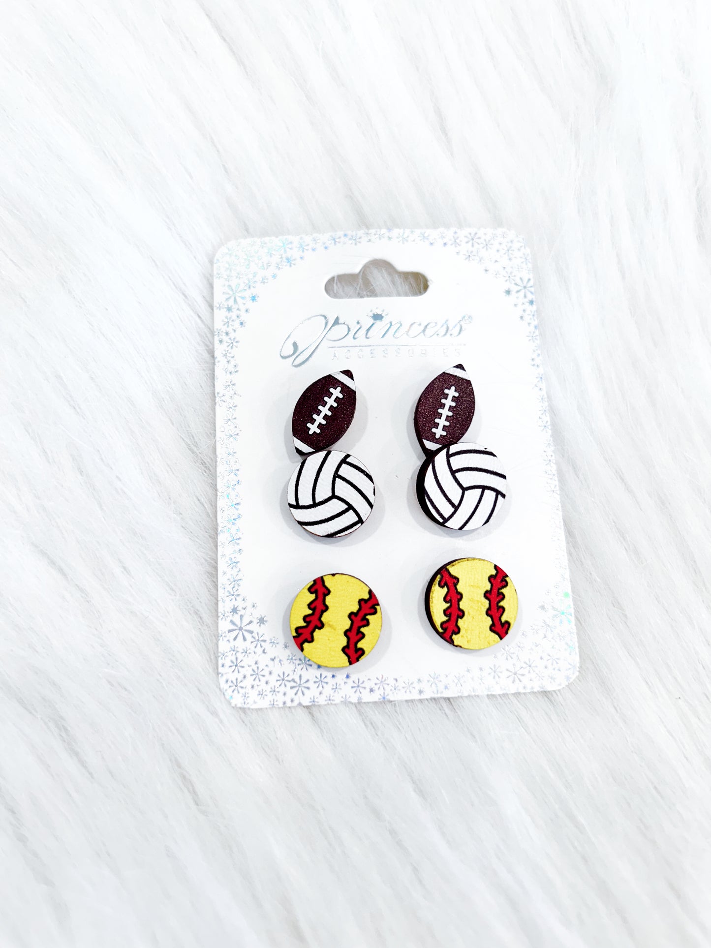 Sports Ball Earring Set
