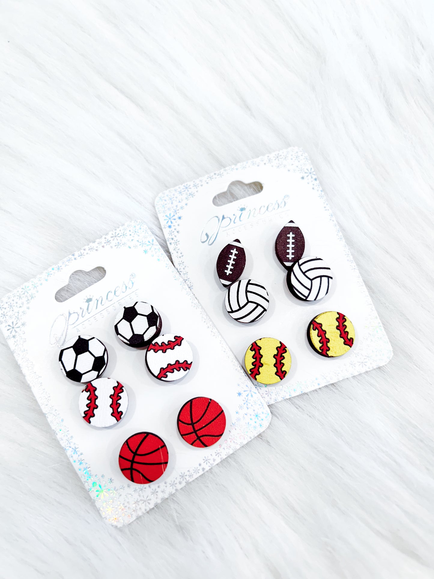 Sports Ball Earring Set