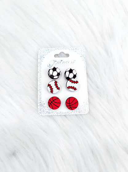 Sports Ball Earring Set