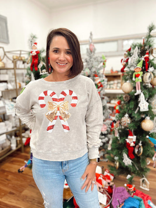 Candy Cane Sweatshirt