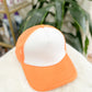 Two Tone Mesh Back High Crown Foam Trucker Hat