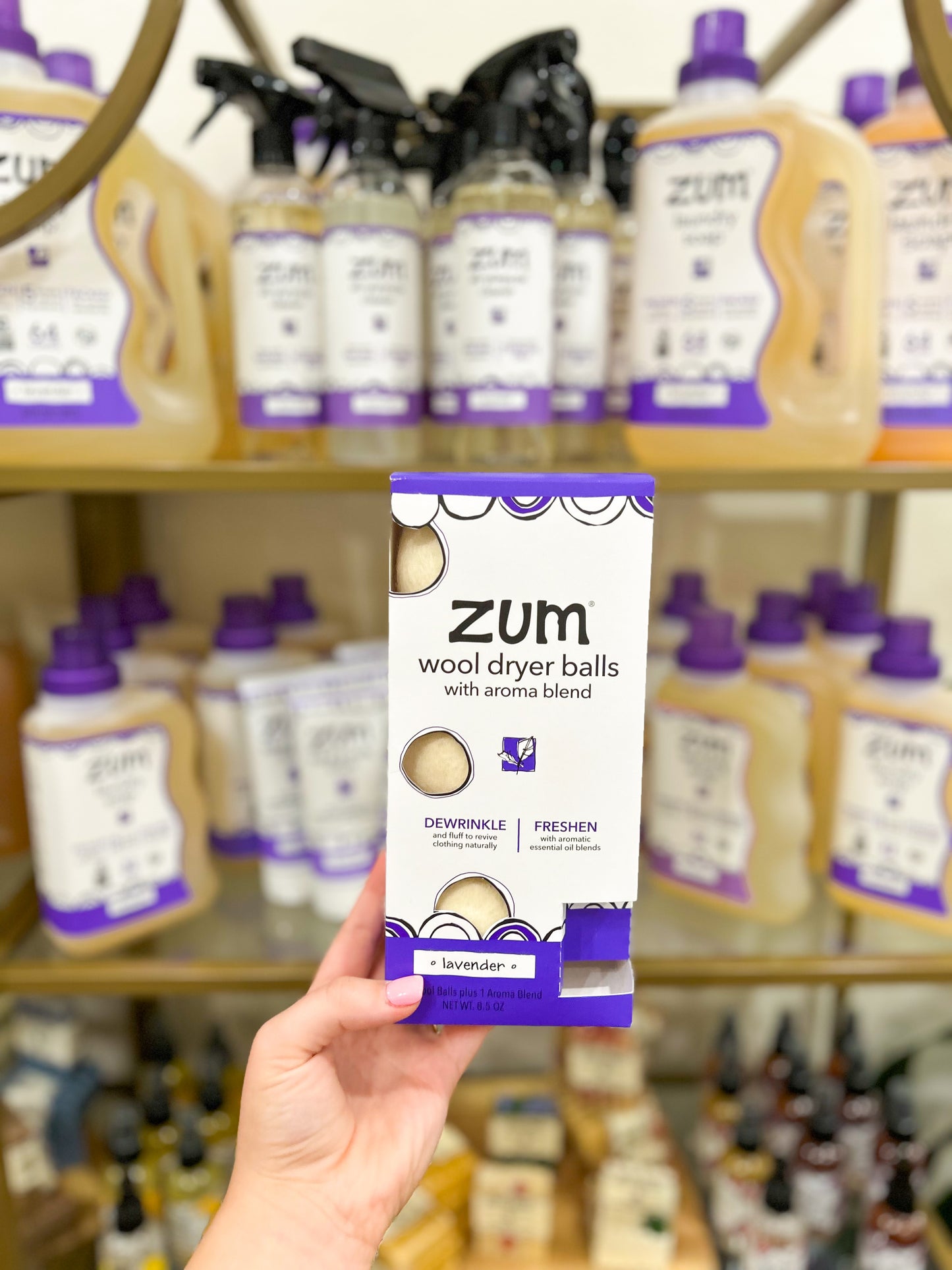 Lavender Zum Wool Dryer Balls Kit
