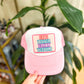 Save Water Drink Tequila Trucker Hat-Pink