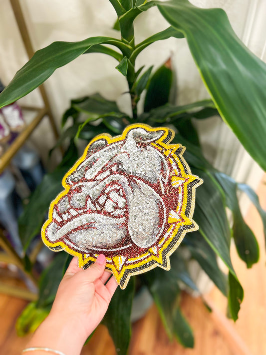 Patch-Sequin Fierce Large Bulldog